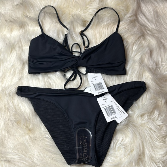 🆕 2pc REVOLVE X L*SPACE Ringo Top & Camacho Reversible Bottom in Black - Picture 9 of 12